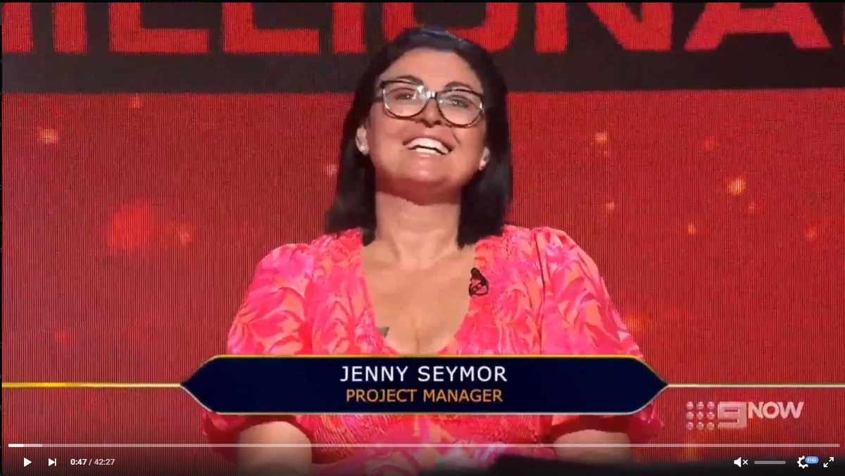 Jenny Seymor | Who Wants To Be A Millionaire Wiki | Fandom