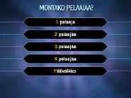 Selecting the number of players (Finland 2001)