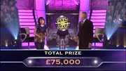 Kate takes home a cheque for a huge £75,000.