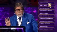 The categories in the 11th season of Kaun Banega Crorepati
