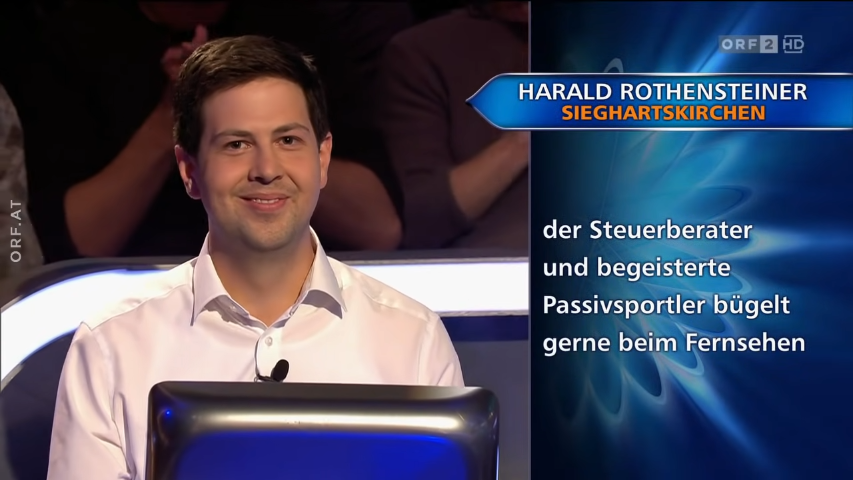 Harald Rothensteiner | Who Wants To Be A Millionaire Wiki | Fandom