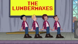 Ban nhạc Lumbermax trình diễn bài hát của mình.