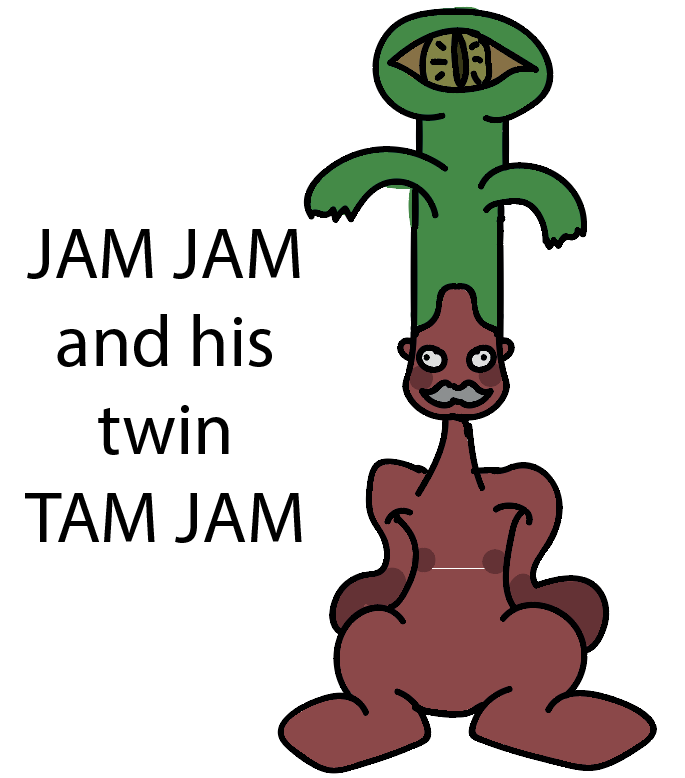 JAM JAM and his twin TAM JAM (Main Universe) Mindfudgemythology Wiki