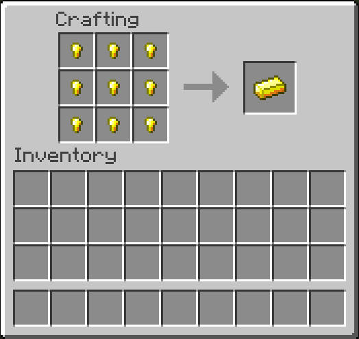 minecraft gold ingot