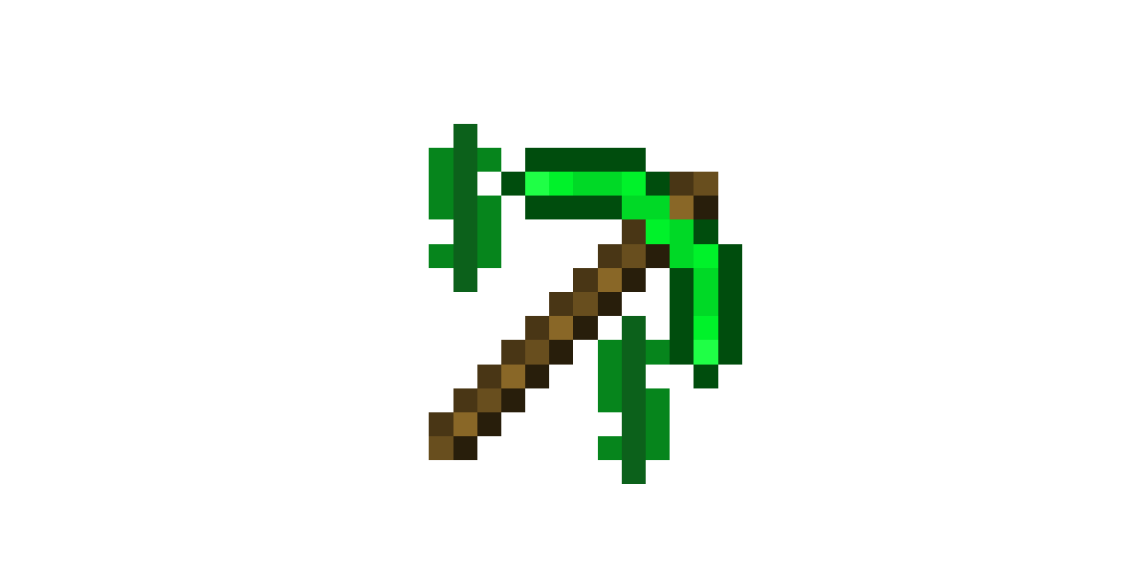 emerald pickaxe minecraft