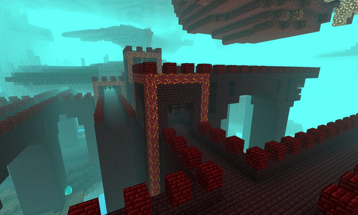 Updated Nether Fortress Minecraft Features Wiki Fandom