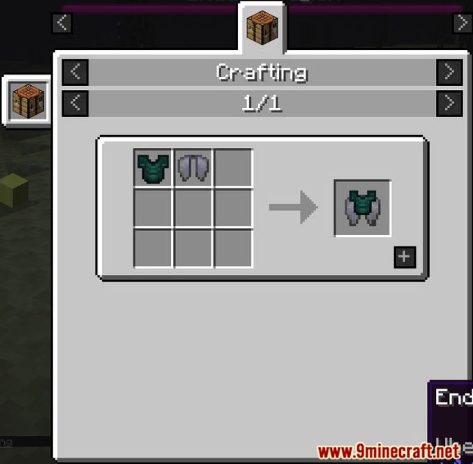 minecraft chestplate recipe