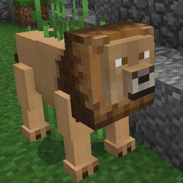 minecraft lion face