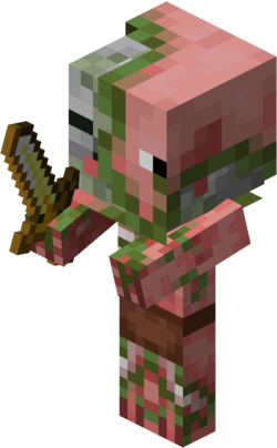 pig, Zombie, pixelart, Zombie pig Minecraft mug.' Men's Premium T