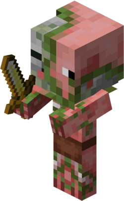 Baby Zombie Pigman Minecraft Mobs Wiki Fandom