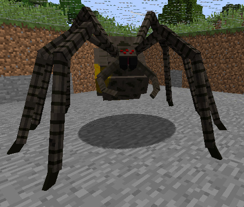 minecraft spider statue