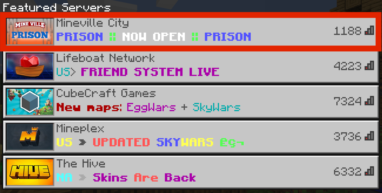 minecraft server list prison minecraft server list prison