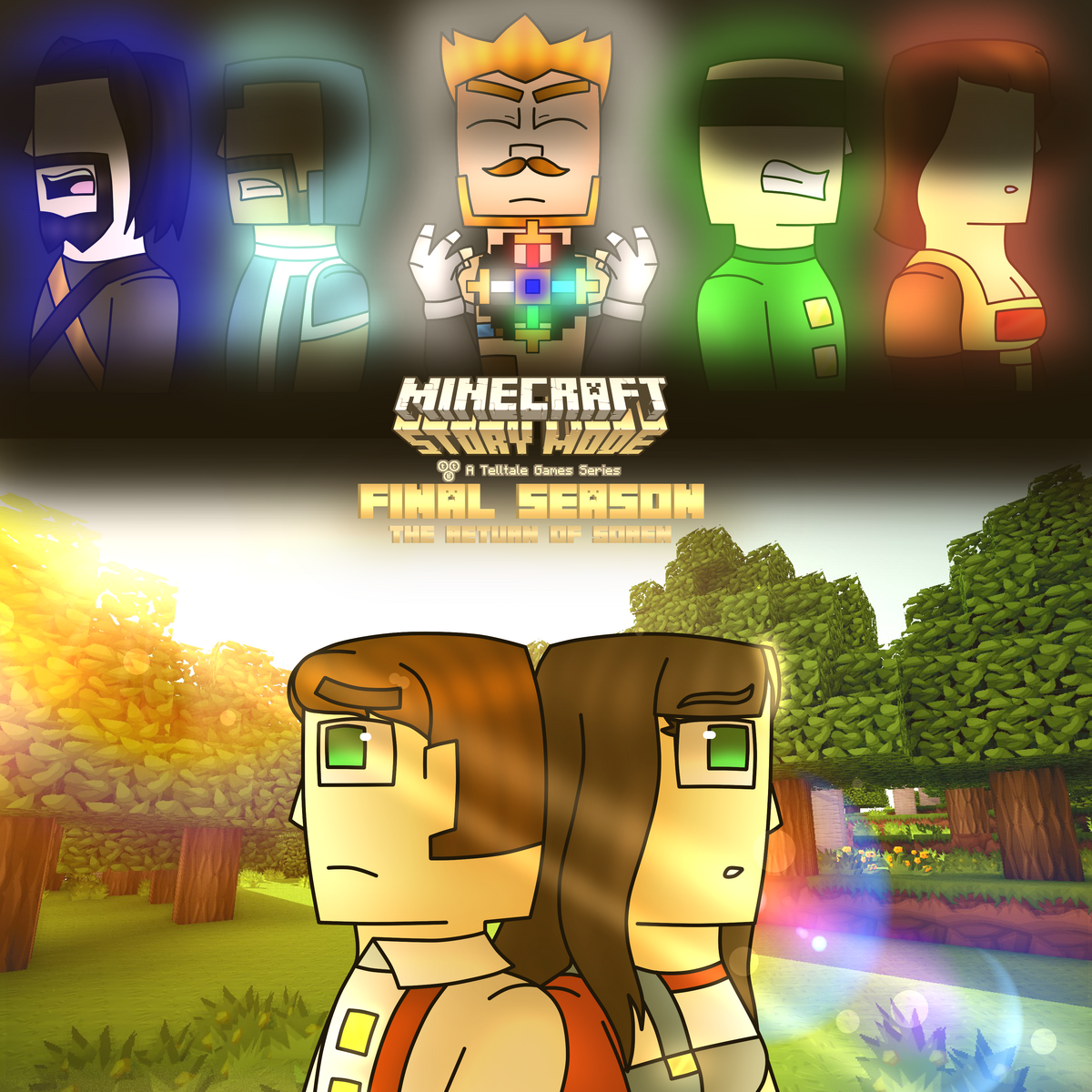 I made a Fan Minecraft STORY mode Season 3 poster!