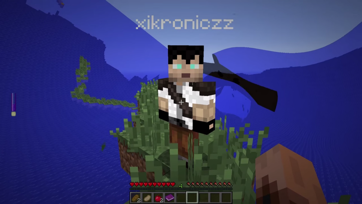 Spooky Ghost Herobrine Minecraft Skin