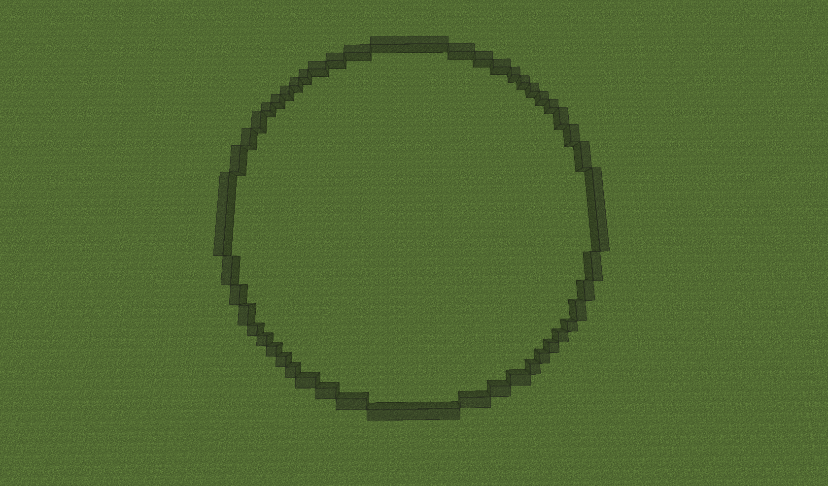 minecraft oval guide