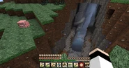 2012-04-29 14.44.27.png (1.62 MB) A ravine and a piglet (texture pack in use).