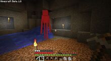 enderman osuu veteen.