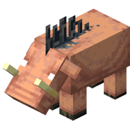 The current model and texture for the hoglin.