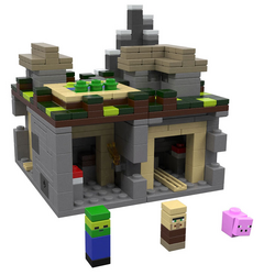 Lego minecraft village and pillage top