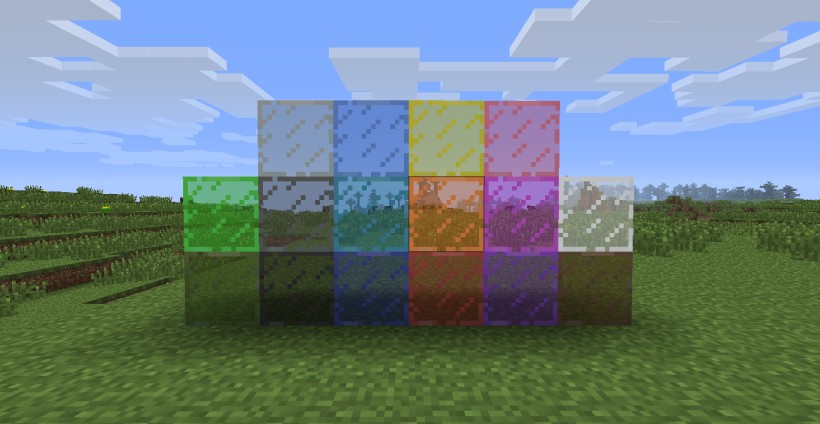 minecraft stained glass design