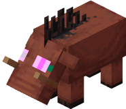 A glitched hoglin texture while being worked on.