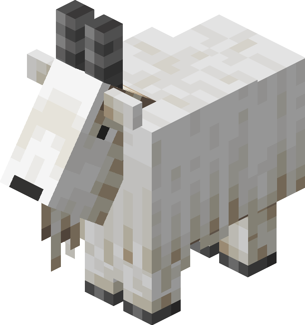 How to get a mountain goat horn in minecraft
