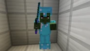 Zombie villager with diamond armour