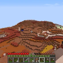 Badlands Biome Minecraft Wiki Fandom It happens when softer rock is eroded by wind and water, leaving harder rock sticking up. badlands biome minecraft wiki fandom
