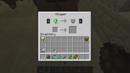 Chainmail Chestplate obtained through the use of villager trading.