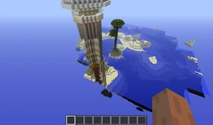 Maailmageneraattori lataa maailman lohkoja