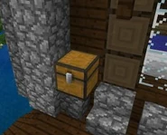 A Buried Treasure Chest that somehow naturally generated on a Woodland Mansion