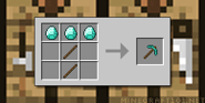 Diamond Pickaxe crafting recipe