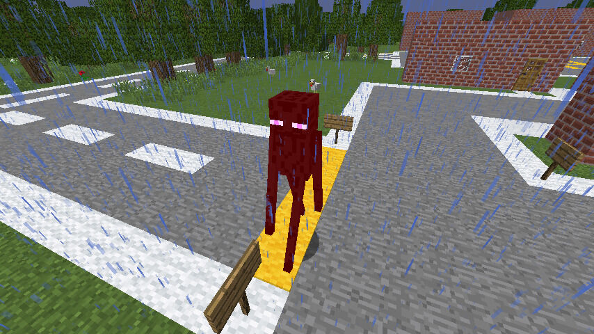 Look for this skin but full enderman without it being half and half : r/ Minecraft