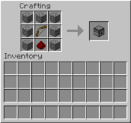 The crafting of a dispenser.