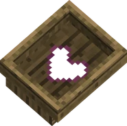 A boat with a heart-shaped hole at the bottom.