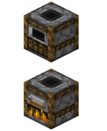 Unlit and lit smokers.