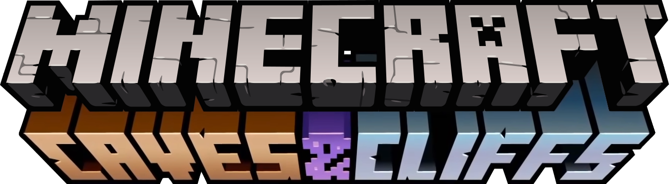 Minecraft cave update logo,minecraft wiki fandom