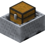 minecart with a chest in it