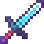 An enchanted diamond sword.