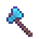 An enchanted diamond axe.
