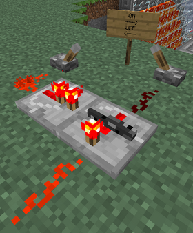 Käytössä oleva Erikoispunakivitoistin, joka toimii kuvassa punakivisoihdun tapaan.