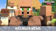 A crossover with element animation and Mojang to present Villager and Pillager news, from Minecon Live.
