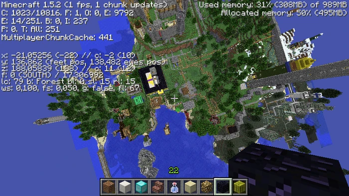 Kuva mun rakentamasta Kehvell kingdomista, jonka rakensin creativessa