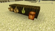 Cocoa pods being farmed on placed jungle blocks.
