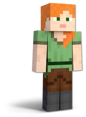 Power Hungry Alex, Minecraft Skin