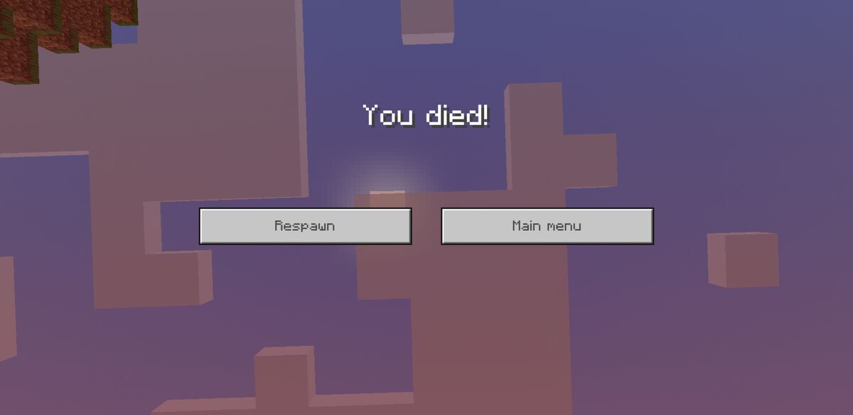 How I nearly died on Minecraft's title screen