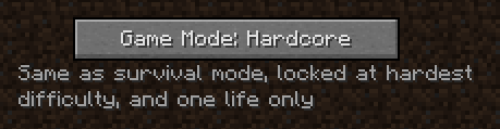 Hardcore Game Mode Minecraft Wiki Fandom