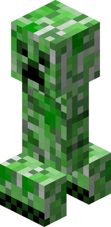 Minecraft Tutorial: How To Make A Creeper (Detailed) 