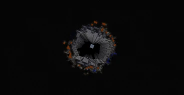 Maailman laidalla Minecraftissa.