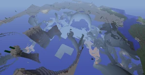 Kun maailma generoituu näkee kaikki luolat ja muut onkalot.